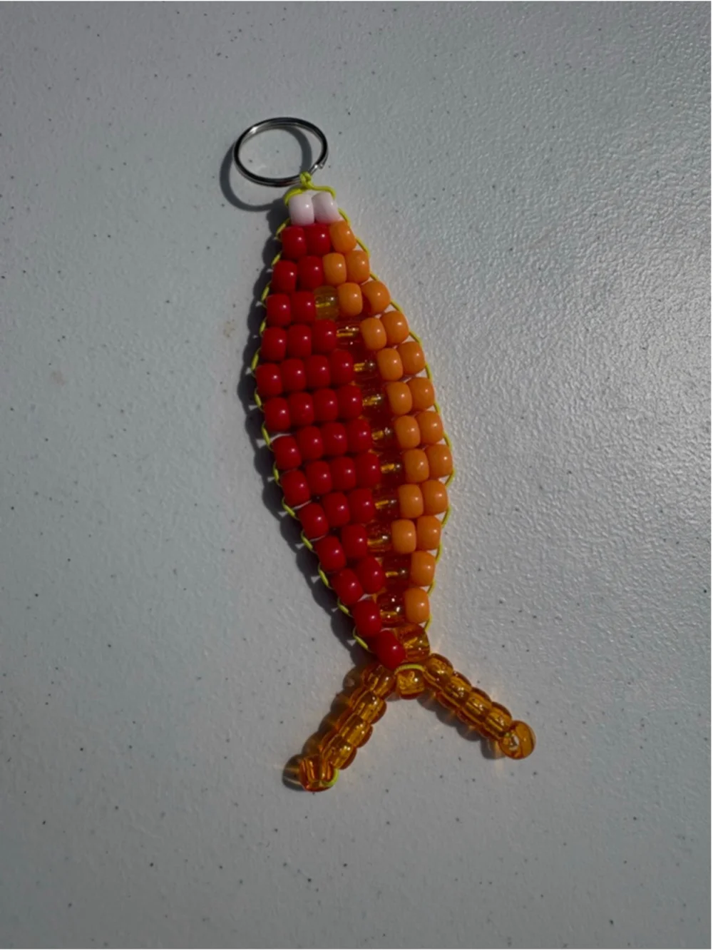 Pony Beaded Fish Keychain | Bag Charm Handmade